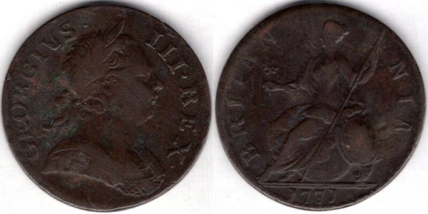 George III. Halfpenny 1771      dy21070