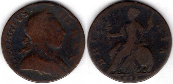 George III. Halfpenny 1771      dy21073