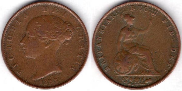 Victoria. Halfpenny 1853       dy21078