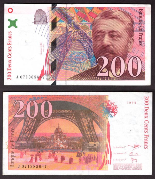 France. 200 Francs 1999  Crisp NVF.    dy21110