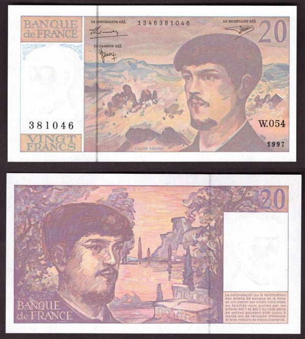 France. 20 Francs 1997 W.054  AU.     dy21114