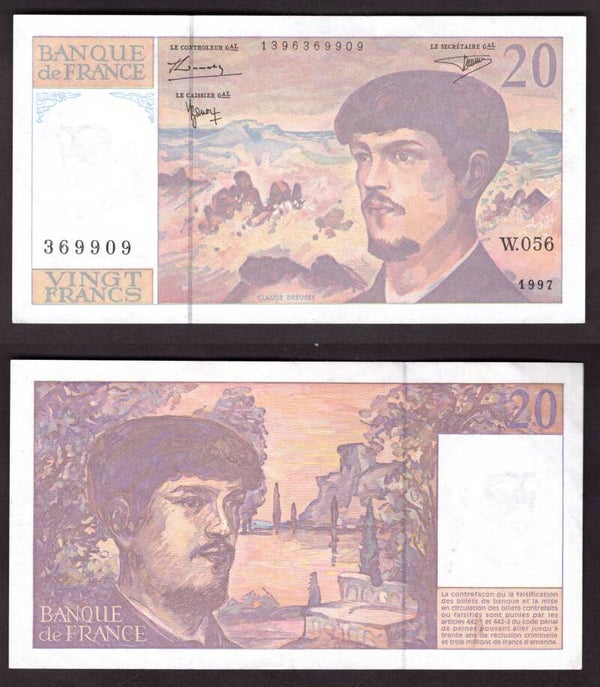 France. 20 Francs 1997 W.056 Crisp F-VF.     dy21127