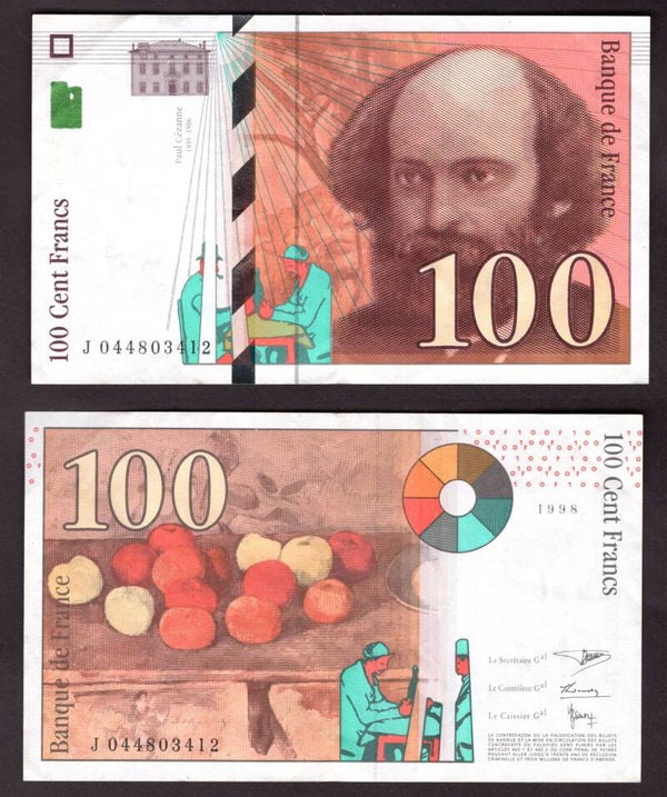 France. 100 Francs 1998 Crisp VF.   dy21150