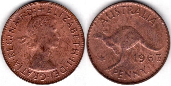 Australia. Penny 1963.  dy21200