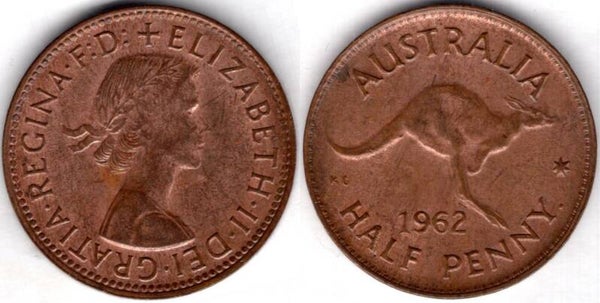 Australia. Half Penny 1962.  dy21206