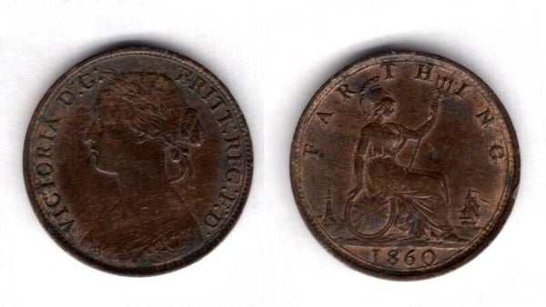 Victoria. Farthing 1860     dy21270