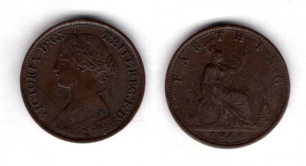 Victoria. Farthing 1864     dy21276