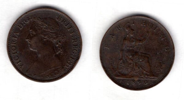 Victoria. Farthing 1890     dy21281