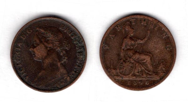 Victoria. Farthing 1895 Young Head     dy21282