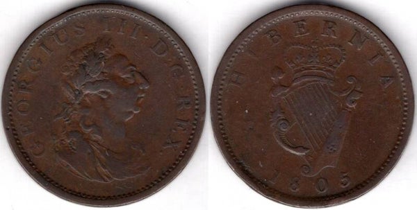 Ireland. Penny 1805.   dy21286