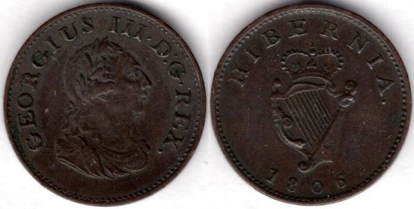 Ireland. Farthing 1806.   dy21287