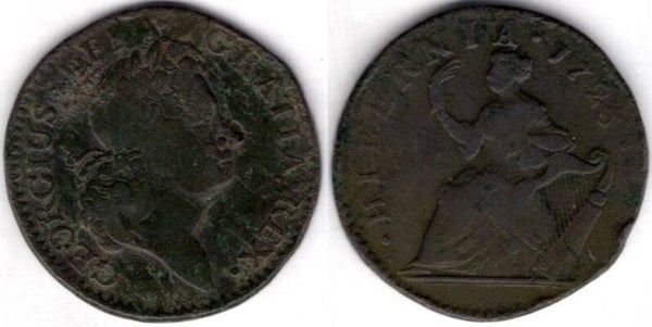 Ireland. Halfpenny 1723.   dy21291