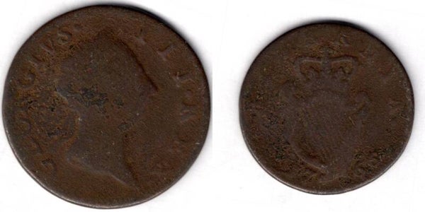 Ireland. Halfpenny 1766.   dy21298