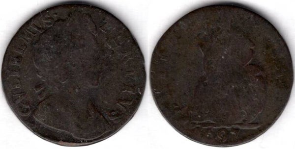 William III. Farthing 1697         dy21300