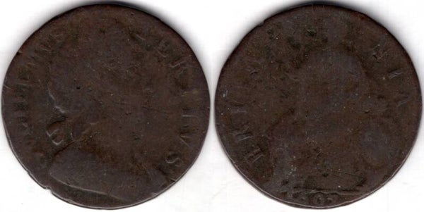 William & Mary. Halfpenny 1697         dy21303