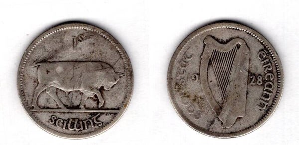 Ireland. Shilling 1928.   dy21328