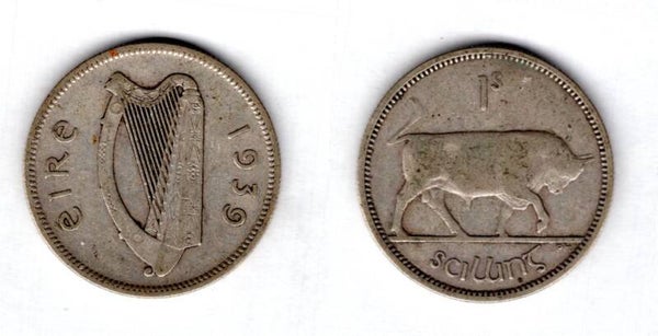Ireland. Shilling 1939.   dy21336