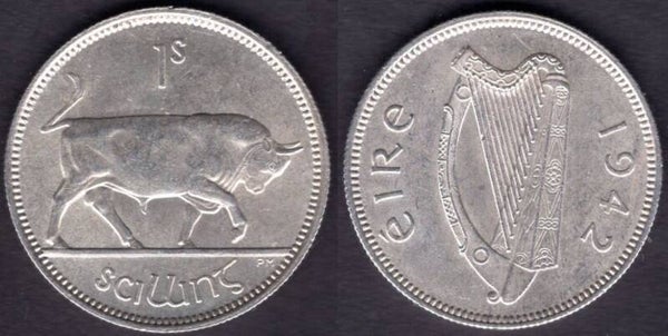 Ireland. Shilling 1942.   dy21349