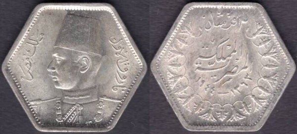 Egypt. Two Piastres 1944.  dy21372