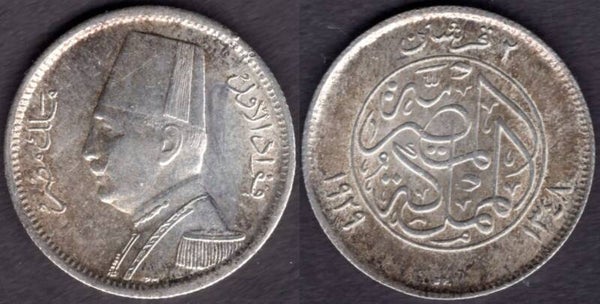Egypt. Two Piastres 1929.  dy21385