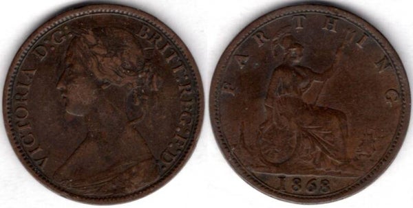 Victoria. Farthing 1868   dy21408