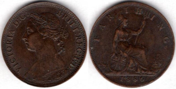 Victoria. Farthing 1886   dy21412