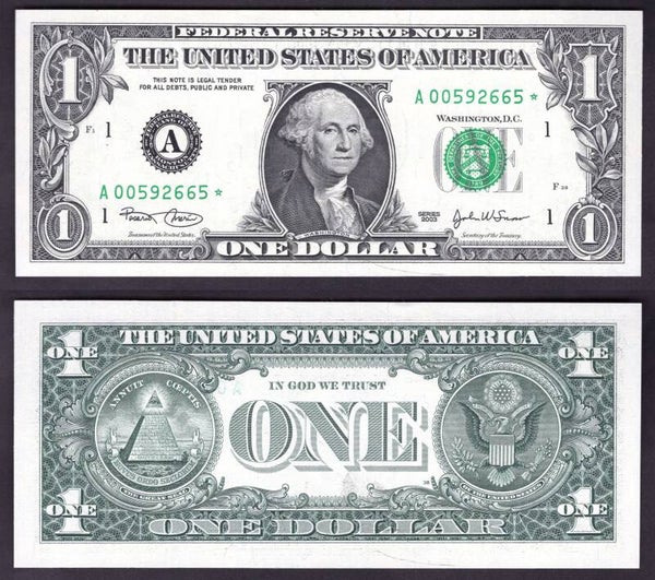 USA. FRN. Boston $1 replacement series 2003 AU-UNC. dy21443