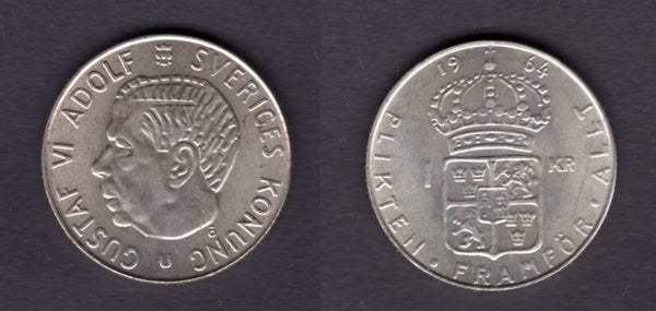 Sweden. One Krona 1964.   dy21466