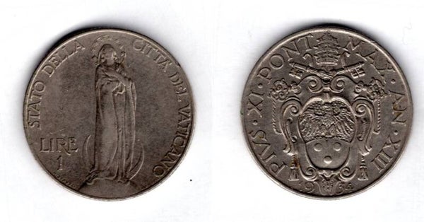 Vatican. Lira 1934.   dy21508