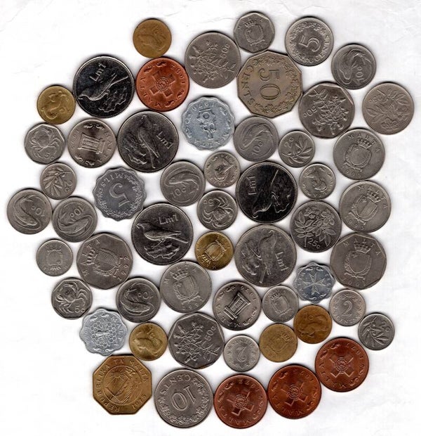 Malta. 53 Coins.   dy21526