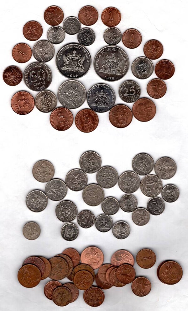 Trinidad & Tobago. 70+ coins.   dy21530