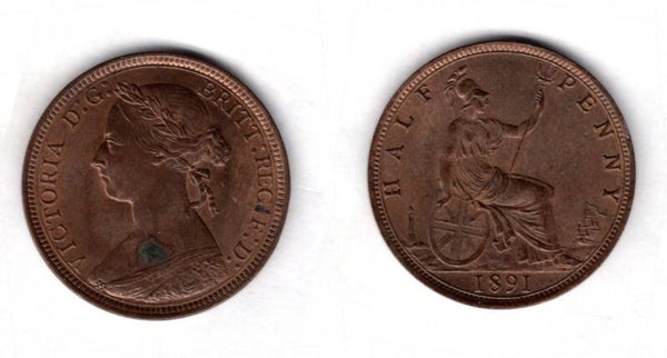Victoria. Halfpenny 1891      dy21566