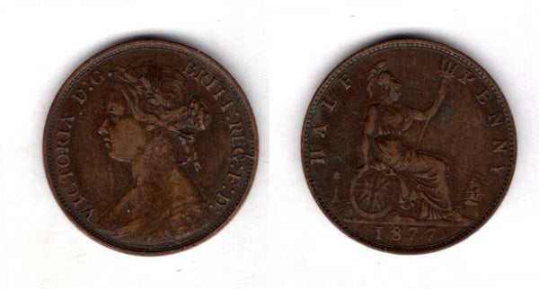 Victoria. Halfpenny 1877       dy21574