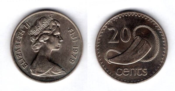 Fiji. 20 Cents 1979.  dy21588
