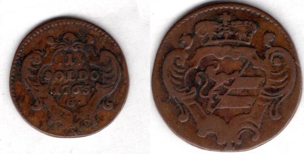 Gorizia. One Soldo 1765.   dy21620