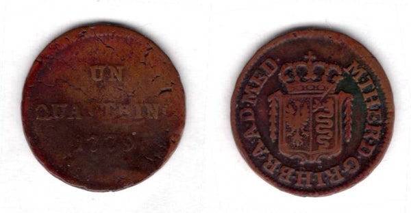 Milan. One Quattrino 1779.   dy21621