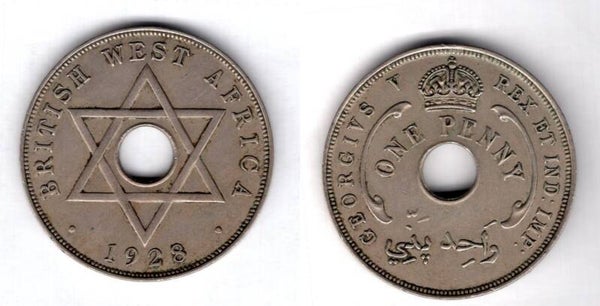 British West Africa. One Penny 1928.   dy21655