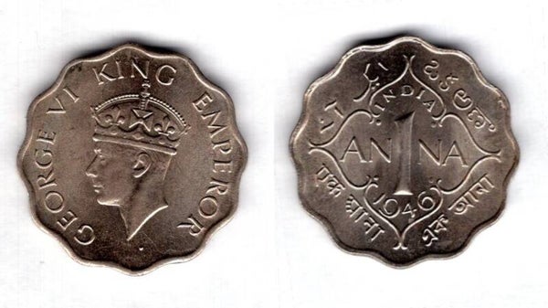 India. One Anna 1946.  dy21725