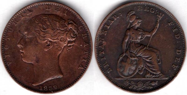 Victoria. Farthing 1839       dy21739