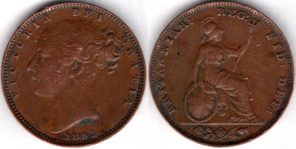 Victoria. Farthing 1853     dy21741