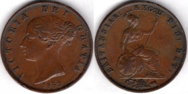 Victoria. Halfpenny 1853        dy21742