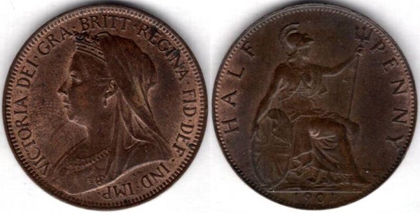 Victoria. Halfpenny 1901      dy21749