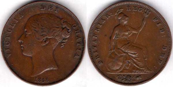 Victoria. Penny 1858     dy21754