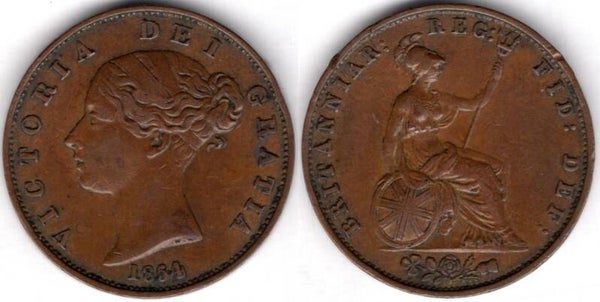 Victoria. Halfpenny 1854      dy21757