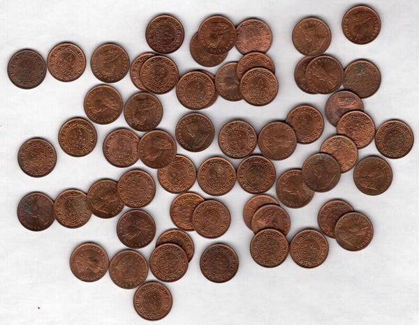 (TP). India. 1/12th Anna 1921 x 58. Lustrous High Grade Group.    DY21763