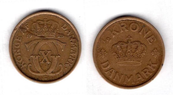 Denmark. 1/2 Kroner 1925.   dy21819