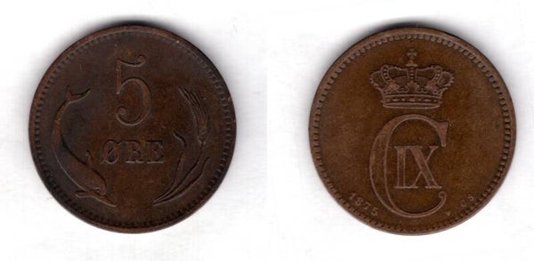 Denmark. 5 Ore 1875.   dy21821