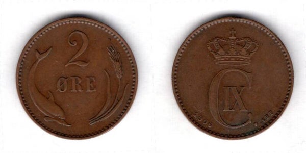 Denmark. 2 Ore 1906.   dy21823