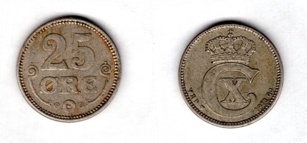 Denmark. 25 Ore 1918.  dy21833