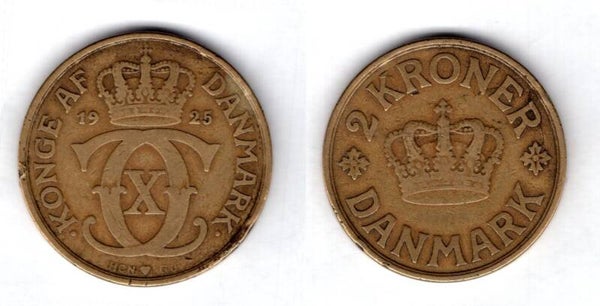 Denmark. Two Kroner 1925.    dy21837